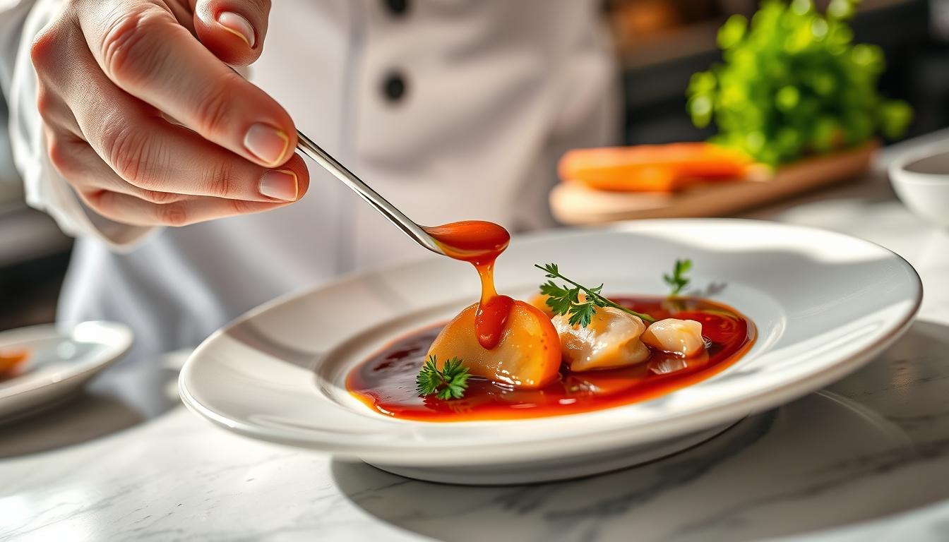 Measured baking ingredients prepared on a counter