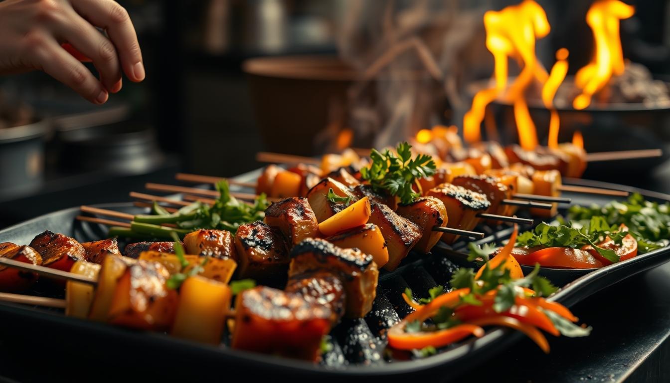 Seasonal meal prepared in a home kitchen
