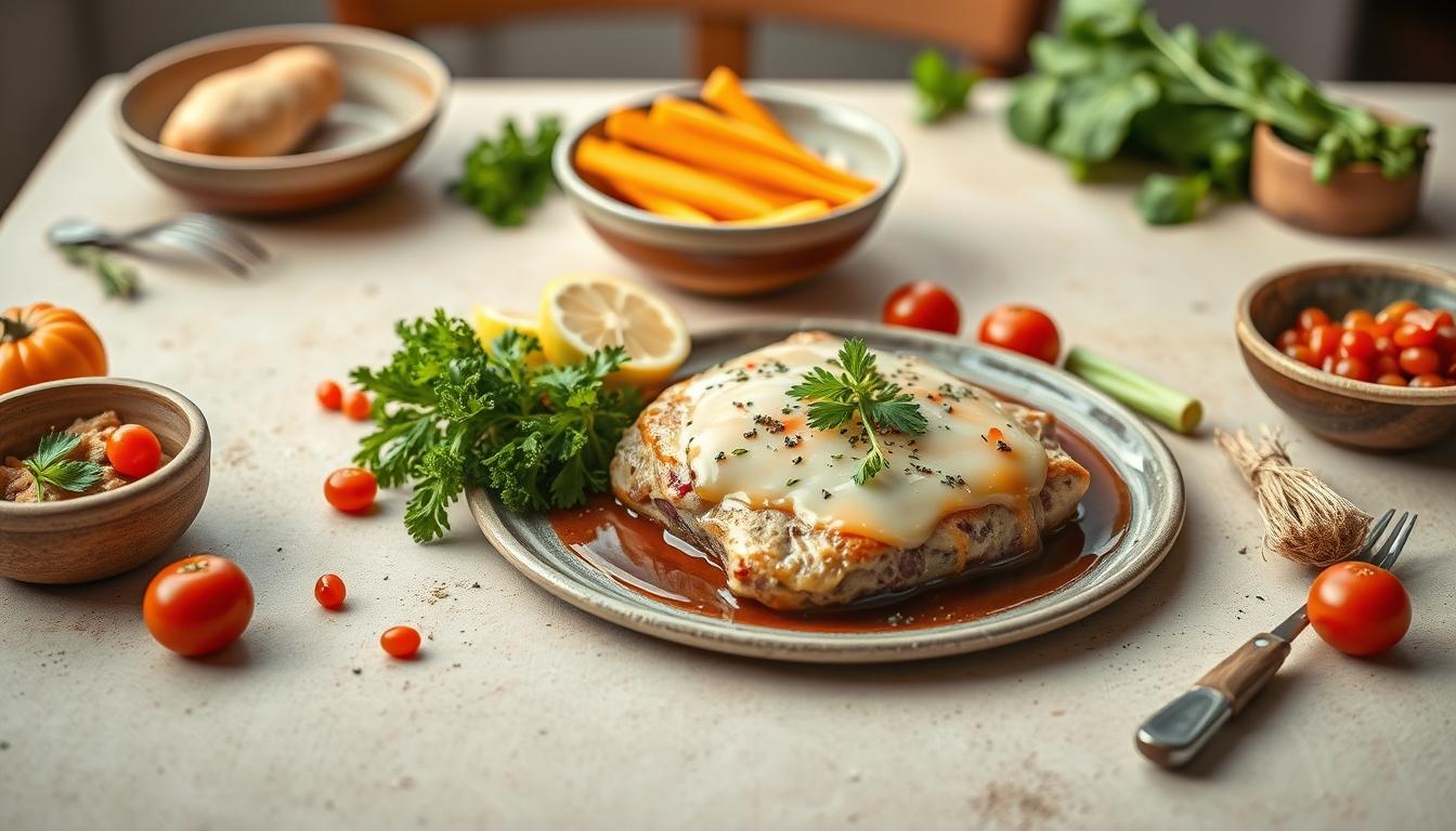 Comforting family dinner served at home